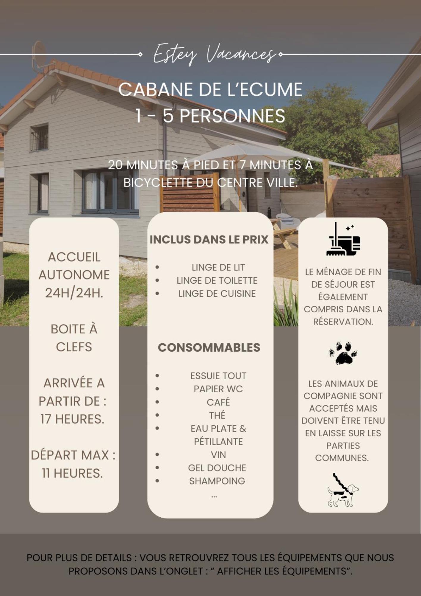 Les Cabanes De L'Airial Ecume أنديرنو لي بان المظهر الخارجي الصورة